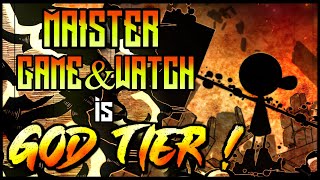 MAISTER MR GAME AND WATCH is GOD TIER  1 Mr Game and Watch Combos amp Highlights  Smash Ultimate [upl. by Inilahs]