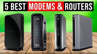 Best Modem Router 2024  Top 5  Best Cable Modems  Review [upl. by Hazlip]