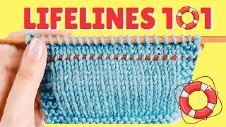 How to use LIFELINES IN KNITTING this will save you time amp heartache [upl. by Cathey423]