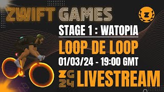 Zwift Games  Stage 1  Loop de Loop C  010324 1900 GMT [upl. by Amaty167]