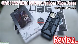 Review เคส UAG MONARCH SERIES Carbon Fiber IPHONE 12 PRO MAX IPHONE 13 PRO MAX 5G CASE [upl. by Allekram299]