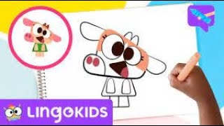 How to Draw COWY the Cow 🐮  Art For Kids  🎨 Lingokids Crafts [upl. by Assilanna959]