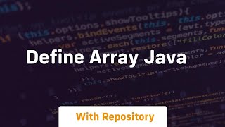 define array java [upl. by Polly]