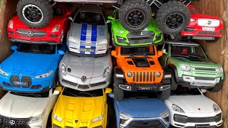 Box Full of Model Cars Ford Mustang GT500 GTR R34 Lamborghini URUS Mercedes Slr Lexus Lx570 [upl. by Torbert]