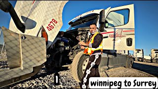 Extreme Road Trip Start on Truck  Winnipeg to Surrey  667 [upl. by Marve]