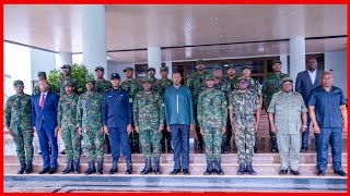 Chief of General Staff of Mozambique met with General Mubarakh Muganga CDS of RDF [upl. by Morven]