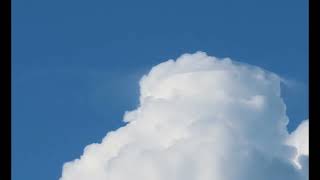 Watch how the growing cumulus overtakes a Pileus Cloud [upl. by Brottman817]