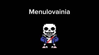 Undertale sans menu theme MENULOVAINIA [upl. by Arda20]