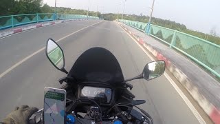 Honda cbr500 top speed 174kmh in Vietnam [upl. by Aerdnaeel399]