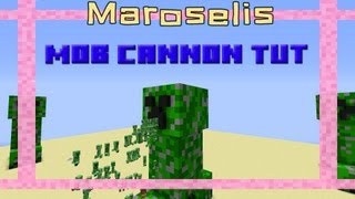 Minecraft  Mob Cannon Tutorial [upl. by Placido]