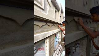 New Wall Corner Plaster Design 😲👌shortvideo construction plaster [upl. by Stormi]