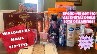 WALGREENS HAUL 77713  NEWBIE FRIENDLY  ALL DIGITAL DEALS [upl. by Audrie]