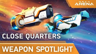 Mech Arena  Weapon Spotlight  Close Quarters  Shotgun Arc Torrent [upl. by Buchbinder]