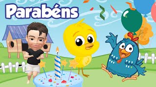 Parabéns Pra Você 🎉 Pintinho 🐥 Galinha Pintadinha 🍰 🎉 Música Infantil  Canções Populares [upl. by Acceb]