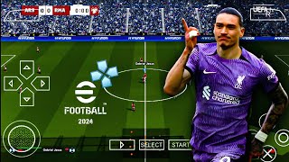 PES 2024 PPSSPP DOWNLOAD 🔥🔥🔥 [upl. by Mullins902]