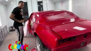 Sneak Peek of Ezzy ColorWorks Painting Karlous Miller’s Camaro [upl. by Glynis639]