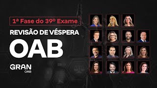 1ª fase do 39º Exame OAB  Revisão de Véspera [upl. by Assenov402]