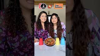 Top Ramen vs Ching’s Secret Schezwan Noodles Comparison foodchallenge thakursisters foodreview [upl. by Jeannie]