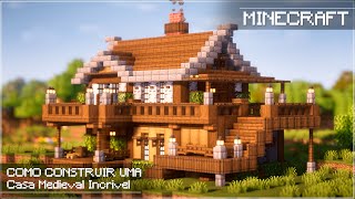 Minecraft  Como Fazer Uma Casa Medieval Incrível Para o Seu Survival [upl. by Nnail]