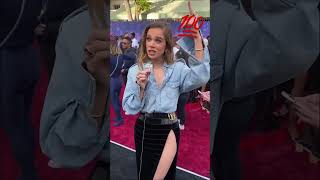 hailee steinfeld mini mic interview  spiderman across the spiderverse [upl. by Aldin211]