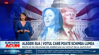 Primele voturi Kamala Harris și Donald Trump la egalitate [upl. by Narih]