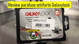 Review Parafuso Antifurto GalaxyLock [upl. by Amandi]