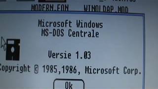 Windows 103 Dutch on a 8088 XT [upl. by Noteloc645]