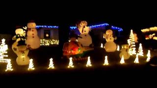 Christmas Lights 12112011 Pinellas Park Florida [upl. by Aihsenek545]