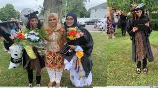 Today aesha and aesha sister graduation in Hicksville high school 2021 [upl. by Zapot]