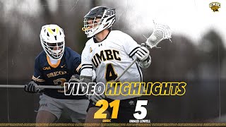 UMBC Mens Lacrosse vs UMass Lowell  4624 [upl. by Annauqaj]