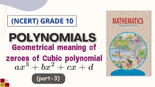 Geometrical meaning of zeroes of cubic polynomial POLYNOMIALSGRADE 10NCERT [upl. by Eidas602]