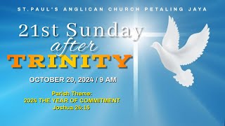 21st Sunday after Trinity October 20 2024 [upl. by Eivets797]