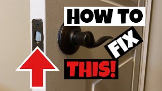 Save Money Now DIY How to fix a door latch with a jammed latch bolt not working correctly [upl. by Holly-Anne]