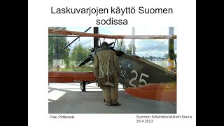 Laskuvarjojen käyttö Suomen sodissa SSHS videoluento 2642023 [upl. by Aram]