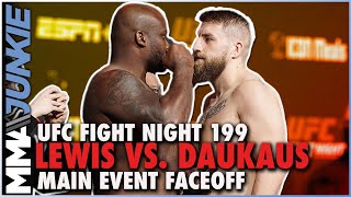 Derrick Lewis vs Chris Daukaus faceoff  UFC Fight Night 199 staredown [upl. by Loree]