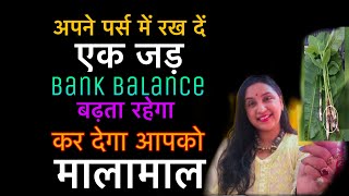 इस जड़ को रखने मात्र से रातोंरात Bank Balance बढ़ने लगेगा😱एक बार करते ही दिखाता हैं कमाल astrology [upl. by Aicats]