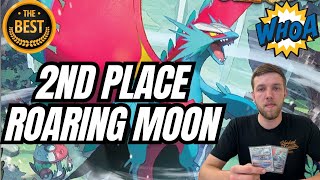 The BEST Roaring Moon ex Deck Profile 2nd place Finish at Pokémon League Challenge [upl. by Eninnej]