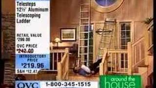 QVC Ladder Fall Blooper [upl. by Aztiray]