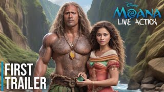 Moana The Movie  Live Action  Teaser Trailer 2025  Dwayne Johnson Zendaya  Disney Concept [upl. by Joh]