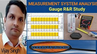 Gauge RampR  Repeatability amp Reproducibility Study for Variable Gauge  Practically By Vijay Sir [upl. by Bremble]