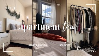 MY DC APARTMENT TOUR  1800 1 bedroom 500 sqft [upl. by Ern]