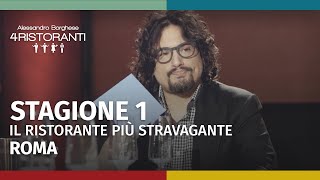 Ale 4 Ristoranti Stagione 1  Miglior ristorante stravagante di Roma  Puntata 5  Parte 2 [upl. by Koziara]