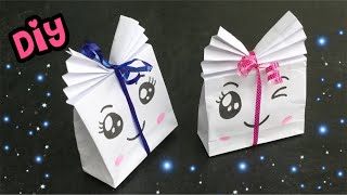 💖 VOUWEN MET A4 PAPIER 💖 CADEAUTASJE VOUWEN 💖 DIY CUTE KAWAII KNUTSELEN [upl. by Aubine]