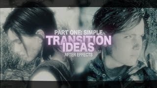 part one simple transition ideas  after effects [upl. by Evangelia]