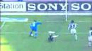 Grandissimo gol di Roby Baggio JuveBrescia01042001 [upl. by Shimberg]