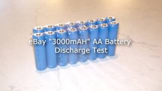 eBay quot3000mAHquot AA Battery Real Power Test With Curves [upl. by Ocana]