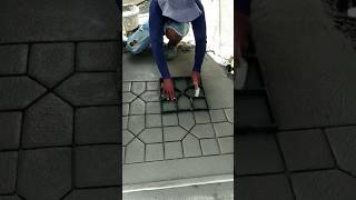 Concrete floor stamping and antislip construction construction cement floor shorts viralvideo [upl. by Dickson155]