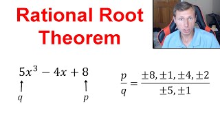 How to use Rational Root Theorem p and q Factoring [upl. by Nilrev]