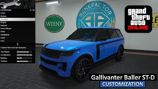 Gallivanter Baller STD  Customization and Review  GTA Online The Chop Shop  Review in 4K [upl. by Ardnuaet110]