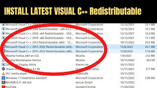 How to Download amp Install Visual C Redistributable in Windows 1110 2023 Latest [upl. by Fennell]